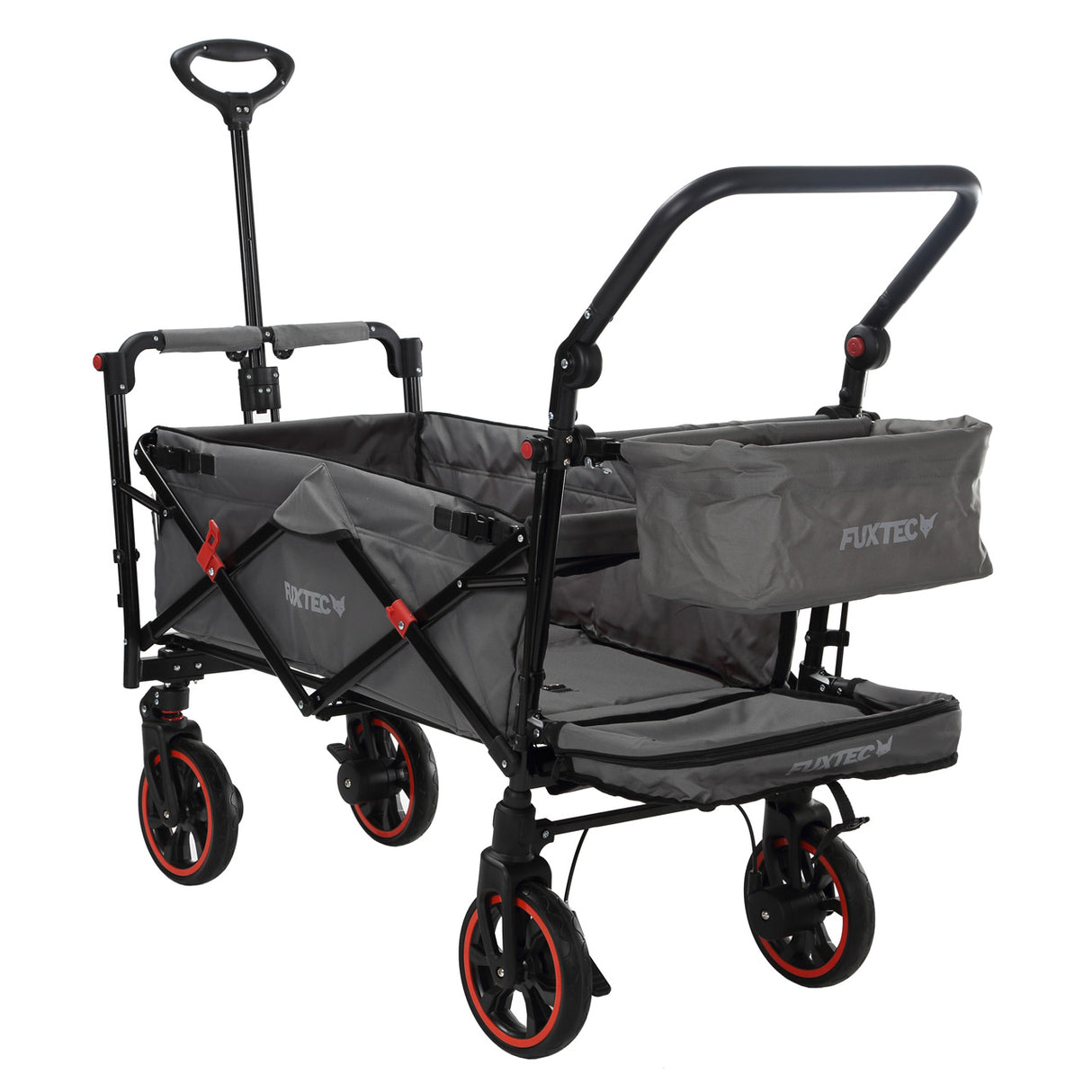 FUXTEC faltbarer Premium Bollerwagen FX-CT850 in Grau