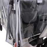 FROSAL / FUXTEC Regenschutz transparent für Bollerwagen Victor / CTL900 & CTL950