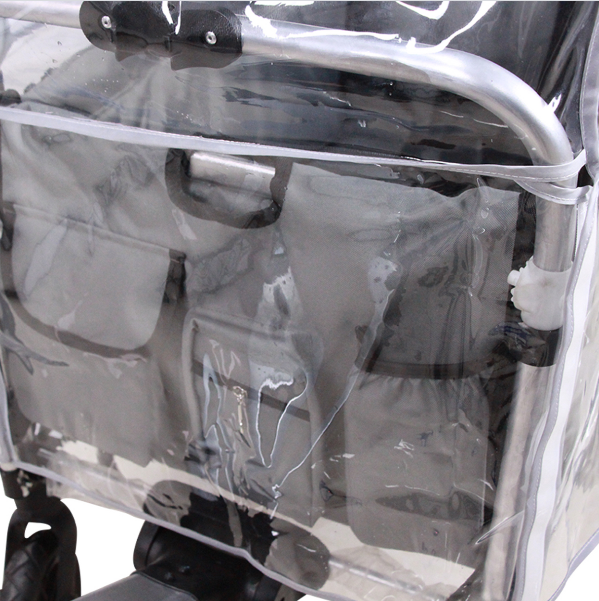 FROSAL / FUXTEC Regenschutz transparent für Bollerwagen Victor / CTL900 & CTL950