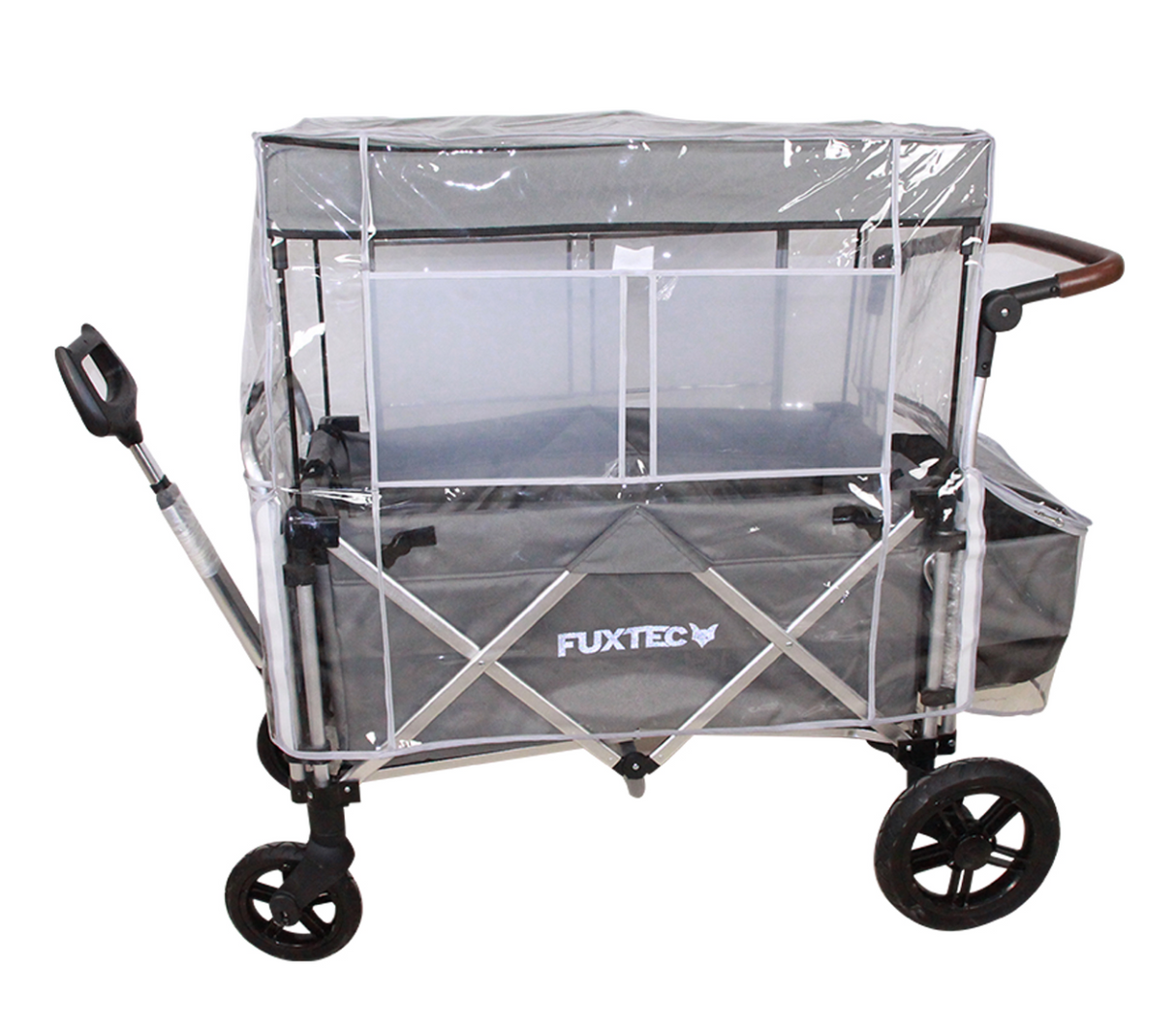 FROSAL / FUXTEC Regenschutz transparent für Bollerwagen Victor / CTL900 & CTL950
