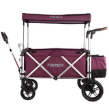 FUXTEC faltbarer Premium Bollerwagen FX-CTL-900 in Lila (Purpur)