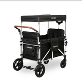 FUXTEC faltbarer Luxus Bollerwagen XL 4-Sitzer FX-CTXL900, schwarz