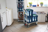 VARIOfit Aluminium-Klappbügelwagen mit Riefengummimattte, EasySTOP, ap450.810 ap600.812