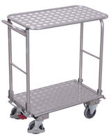 VARIOfit Aluminium-Klappbügelwagen mit zwei Etagen, EasySTOP, ap-450.813