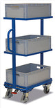 VARIOfit Beistellwagen mit drei Kästen, EasySTOP, sw-400.804