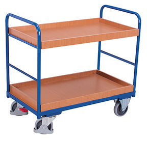 VARIOfit Niedriger Etagenwagen mit zwei Tabletts sw-500.208/sw-600.208/sw-700.243/sw-800.243