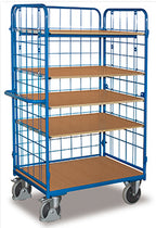 VARIOfit Hoher Etagenwagen mit drei Wänden, fünf Böden sw-500.305/sw-600.305/sw-700.305/sw-800.305