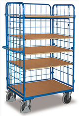 VARIOfit Hoher Etagenwagen mit drei Wänden, fünf Böden sw-500.305/sw-600.305/sw-700.305/sw-800.305