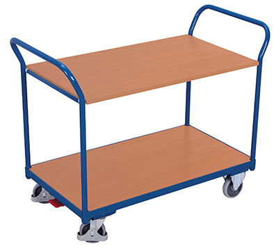 VARIOfit Tischwagen mit zwei Ladeflächen, eine einhängbar, sw-500.502/sw-600.502