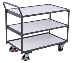 VARIOfit ESD-Tischwagen mit drei Ladeflächen sw-500.657/sw-600.657