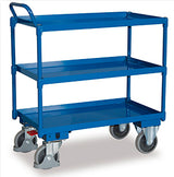 VARIOfit Tischwagen mit drei Wannen, Schiebegriff, EasySTOP sw-500.698/sw-700.623