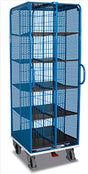VARIOfit Aktenwagen mit 20 Fächern und EasySTOP sw-574.002