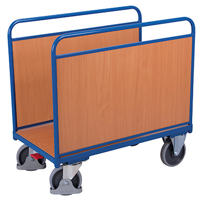 VARIOfit Seitenbügelwagen mit zwei Holzwänden sw-600.200/sw-700.200/sw-800.200