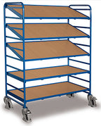 VARIOfit Breiter Eurokastenwagen mit fünf Holzböden, sw-610.301