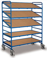 VARIOfit Breiter Eurokastenwagen mit fünf Holzböden, sw-610.301