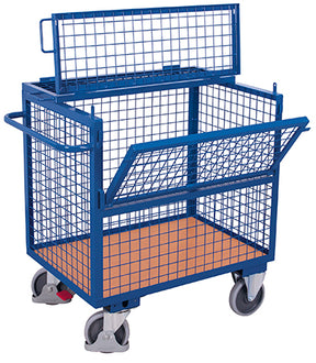 VARIOfit Kastenwagen mit Drahtgitter-Aufbau, verschließbar sw-700.405/sw-800.405