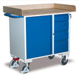 VARIOfit Werkstattwagen mit Rand, Schrank, vier Schubladen, EasySTOP sw-985.002